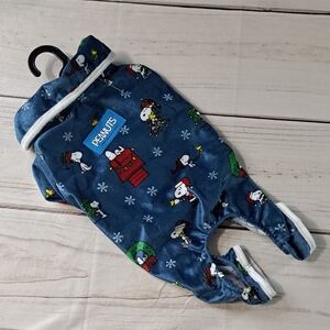 Peanuts Blue Dog Pajamas No Size Tag XS/ SMALL SEE PHOTOS
